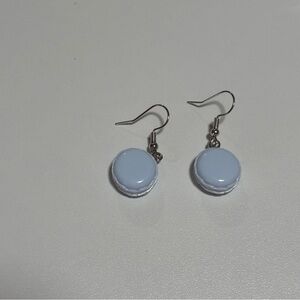Light Blue Macaron Earrings